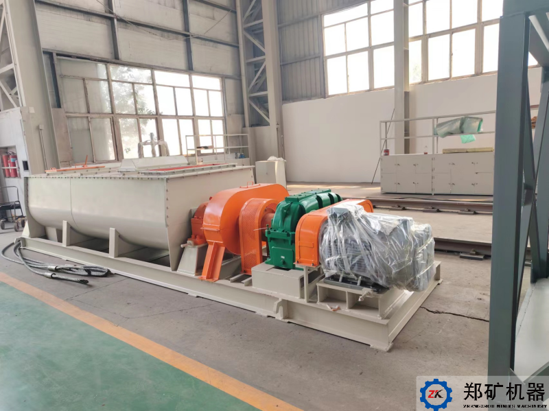 太原污泥制有機(jī)肥項(xiàng)目雙軸攪拌機(jī)單機(jī)設(shè)備